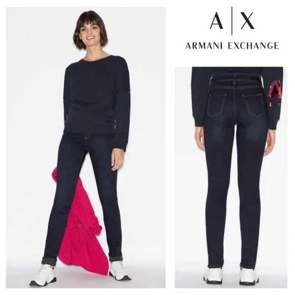A/X Armani Exchange | Jeans | Ax Armani Exchange J45 Cigarette Dark Wash  Jeans 32